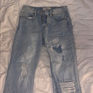 pacsun light wash high waisted jeans